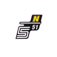 OEM Standard S51 N fólia / matrica sárga Simson S51-hez motorkerékpár idom