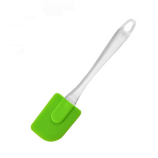 OEM Szilikon konyhai spatula, 24 cm, akril nyél, zöld konyhai eszköz