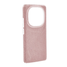 OEM Szilikon telefonvédő (műanyag belső. csillogó hátlap) RÓZSASZÍN tok és táska