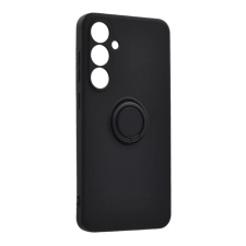 OEM Szilikon telefonvédő (tartógyűrű. mikrofiber plüss belső. mágneses. kameravédő) FEKETE tok és táska