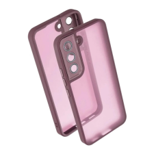 OEM Szilikon telefonvédő (ütésállóság. akril hátlap. kameravédő) LILA tok és táska