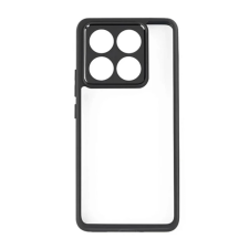 OEM Szilikon telefonvédő (ütésállóság. átlátszó hátlap) FEKETE tok és táska