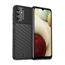 OEM Szilikon telefonvédő (ütésállóság. csíkos. dombor minta) FEKETE tok és táska