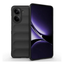 OEM Szilikon telefonvédő (ütésállóság. kameravédő. 3D) FEKETE tok és táska