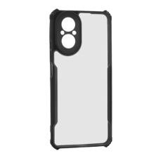 OEM Szilikon telefonvédő (ütésállóság. légpárnás sarok. akril hátlap. kameravédő) FEKETE tok és táska