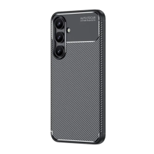 OEM Szilikon telefonvédő (ütésállóság. légpárnás sarok. karbon minta) FEKETE tok és táska