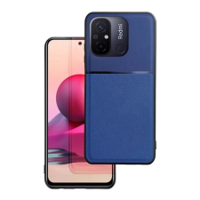 OEM Szilikon telefonvédő (ütésállóság. mágneses. bőr hatású hátlap. csíkos) SÖTÉTKÉK tok és táska