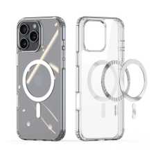 OEM Szilikon telefonvédő (ütésállóság. MagSafe) ÁTLÁTSZÓ tok és táska