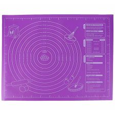 OEM Szilikon Tészta Sodró Szőnyeg - 60x45 cm - Lila konyhai eszköz