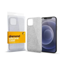 OEM Szilikon tok Diamond Apple iPhone 15 Plus Ezüst tok és táska