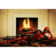 OEM Tablou vászon Deadpool kandalló, 80x50cm grafika, keretezett kép