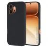 OEM Telefontok Honor 600 Pro 5G - fekete szilikon hátlap tok