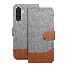 OEM Telefontok Samsung Galaxy A36 5G - Jeans - szürke/barna ráhajtófüles könyvtok tok és táska