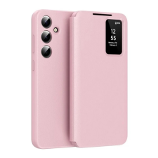OEM Tok álló (aktív FLIP. oldalra nyíló. Smart View Cover) RÓZSASZÍN tok és táska