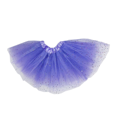 OEM Tüll szoknya Tütü lila, színes glitterrel ~30 cm