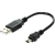 OEM USB A-MINI 5-pin 0,15m, fekete (11928710)