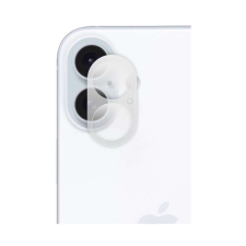 OEM Üvegfólia iPhone 16 Plus - Kamera lencse védőkeret (átlátszó 3D) mobiltelefon kellék
