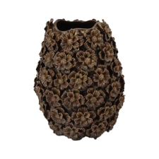 OEM Váza 3D virág mintával 29x27,5x36,5 cm dekoráció