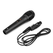 OEM Vezetékes Mikrofon, 6,35mm,1.5m kábel, FS-02 fekete mikrofon