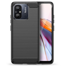 OEM Xiaomi Redmi 12C szilikon tok, telefon tok, hátlaptok, karbon mintás, fekete tok és táska