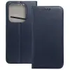 OEM Xiaomi Redmi Note 14 4G könyvtok, fliptok, telefon tok, mágneszáras, bankkártyatartós, sötétkék, Smart Magnetic