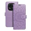 OEM Xiaomi Redmi Note 15 4G / 5G könyvtok, fliptok, telefon tok, mágneszáras, bankkártyatartós, mandala mintás, lila, Forcell Mezzo