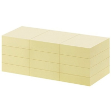 OFFICE DEPOT 38x50mm öntapadós 12db sárga jegyzettömb jegyzettömb