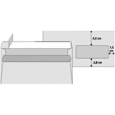 OFFICE DEPOT LA4 jobb ablakos szilikonos bélésnyomott 1000db boríték (OFFICE_DEPOT_ODL3T15B300H2) boríték
