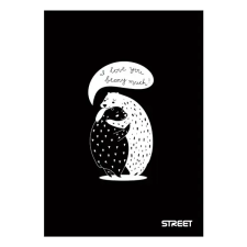 OfficeFox Füzet STREET Black&amp;White A/4 54 lapos kockás füzet