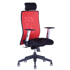 OfficePro Calypso XL ergonomikus irodai szék Szín: piros, Fejtámla: fejtámlával együtt forgószék