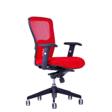 OfficePro Dike ergonomikus irodai szék Szín: piros, Fejtámla: fejtámla nélküli forgószék