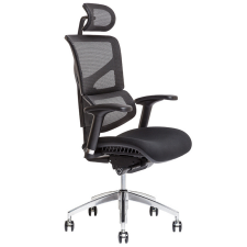  OfficePro Merope ergonomikus irodai szék Szín: fekete, Fejtámla: fejtámlával együtt forgószék