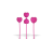 OhMiBod - gésagolyó szett - pink (3 részes)