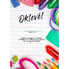  Oklevél iskolai ajándéktárgy