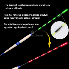 Okos kapásjelző éjszakai úszó horgászoknak, vízálló és fényérzékelős technológiával kapásjelző