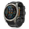  Okosóra szilikon szíj - GARMIN FENIX 5X / 5X PLUS / 6X / 6X PRO / 7X / 8 (51 mm) - TECH-PROTECT fekete szilikon szíj