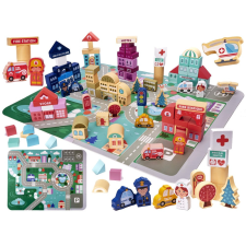 Oktatási fa város puzzle blokkok 100el. puzzle, kirakós