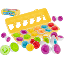Oktatási Tojás alakú puzzle rejtvényfejtő - 12db-os memóriajáték