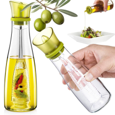  Olaj és ecet üveg üveg adagoló gyógynövény adagolóval 0.5l konyhai eszköz