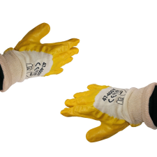  Olaj-és saválló munkás kesztyű (sárga) védőkesztyű