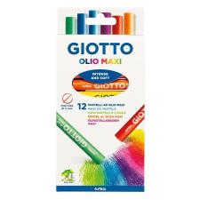  Olajpasztell kréta GIOTTO Olio Maxi 11mm akasztható 12db/ készlet pasztellkréta