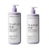 Olaplex Blonde Enhancer Pigment Violet Set: 4P sampon 1000 ml + 5P kötésfenntartó kondicionáló 1000 ml