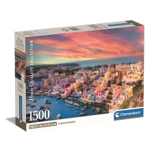 Olaszország Procida Island 1500 db-os Compact puzzle Clementoni puzzle, kirakós