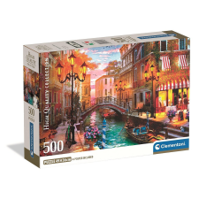 Olaszország Venice Sunset 500 db-os Compact puzzle Clementoni puzzle, kirakós