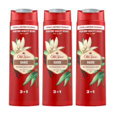 Old Spice Oasis 3 az 1-ben tusfürdő és sampon férfiaknak (3x400 ml) sampon