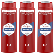 Old Spice Whitewater 3in1 férfi Tusfürdő 3x400ml tusfürdők