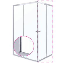  OLGA SQ 90 ELEMENT zuhanyajtó kád, zuhanykabin