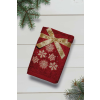 OLIMA karácsonyi törölköző sok hópehely hímzéssel OLXMAS14, Bordeaux-45X70