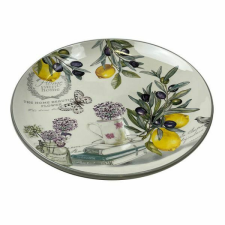  Olivabogyós kerámia lapostányér - 25 cm - Home Sweet Oliva tányér és evőeszköz