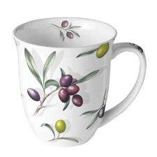  Olivás porcelán bögre - 400ml bögrék, csészék